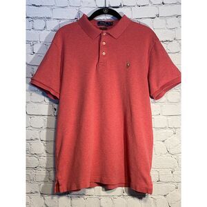 Polo by Ralph Lauren Men's Short Sleeve Polo Shirt Size L Heathered Red